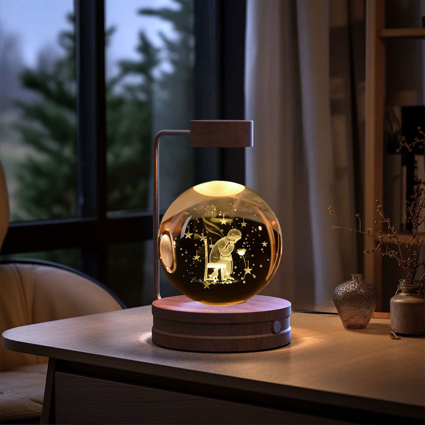 Crystal Ball Cosmic Indoor Nightlight